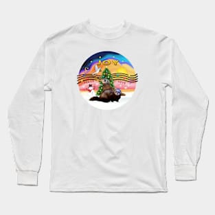 "Christmas Music" with two Ferrets Long Sleeve T-Shirt